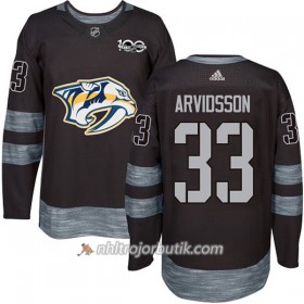 Män Ishockey Nashville Predators Tröja Viktor Arvidsson 33 1917-2017 100th Anniversary Adidas Svart Authentic